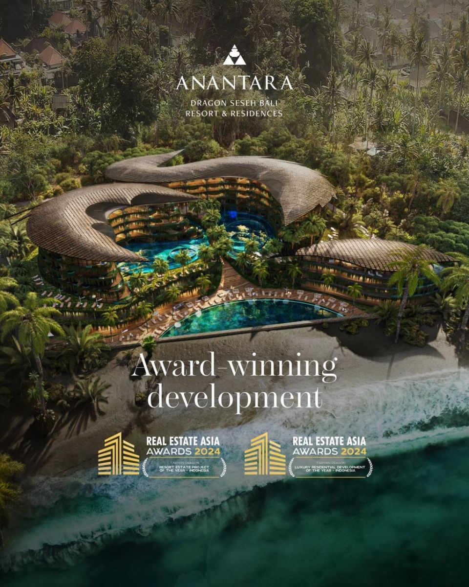 Anantara Dragon Seseh Bali Resort & Residences Wins in Two Nominations